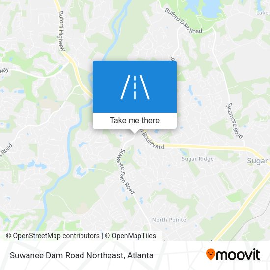 Mapa de Suwanee Dam Road Northeast