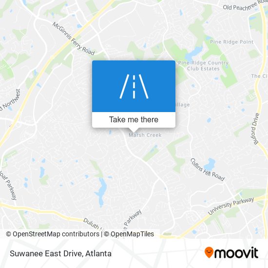 Suwanee East Drive map