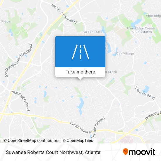 Mapa de Suwanee Roberts Court Northwest