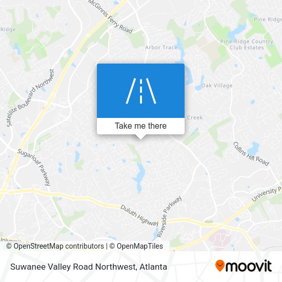 Mapa de Suwanee Valley Road Northwest