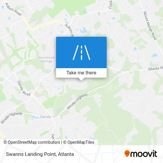Swanns Landing Point map