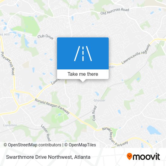 Mapa de Swarthmore Drive Northwest