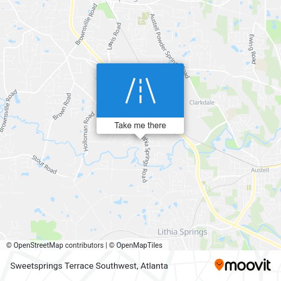 Mapa de Sweetsprings Terrace Southwest