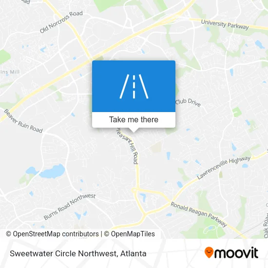 Sweetwater Circle Northwest map
