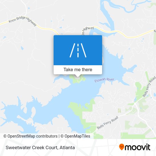 Mapa de Sweetwater Creek Court