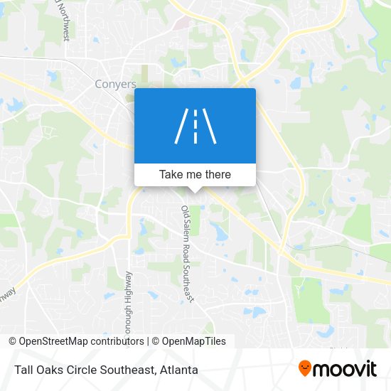 Tall Oaks Circle Southeast map