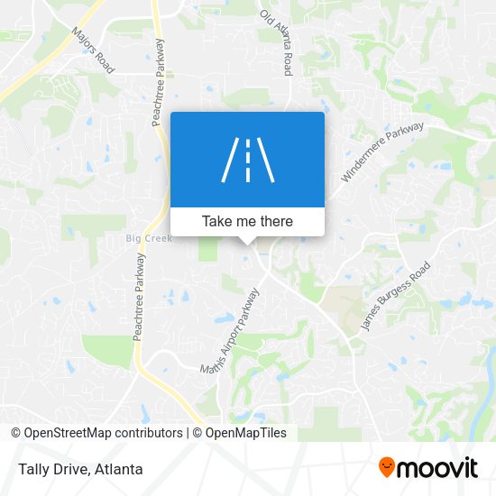 Tally Drive map