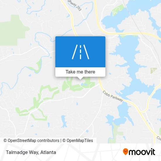 Talmadge Way map