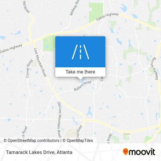Tamarack Lakes Drive map
