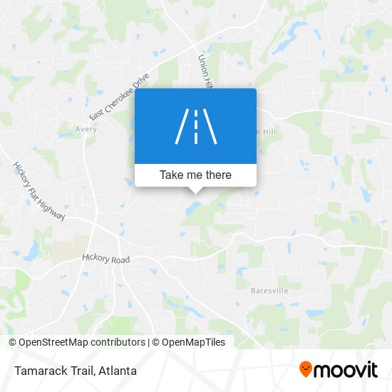 Tamarack Trail map