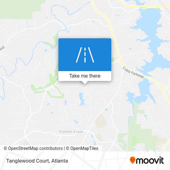 Mapa de Tanglewood Court