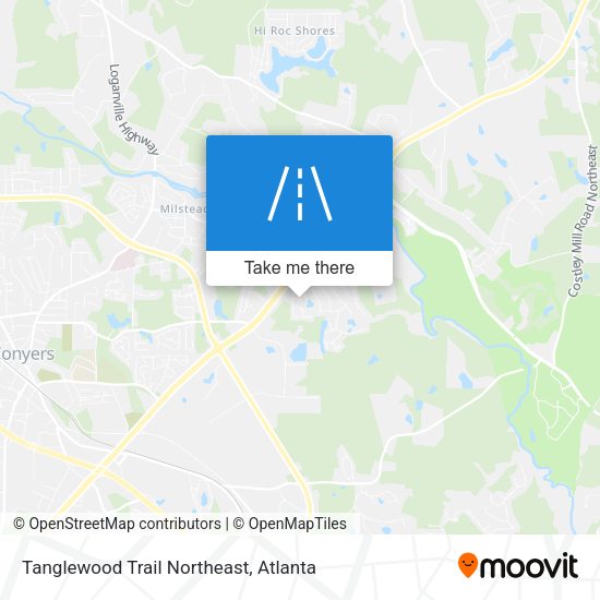 Mapa de Tanglewood Trail Northeast