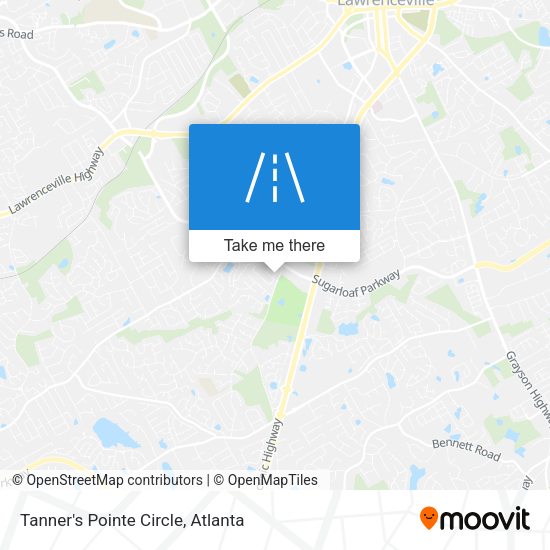 Mapa de Tanner's Pointe Circle