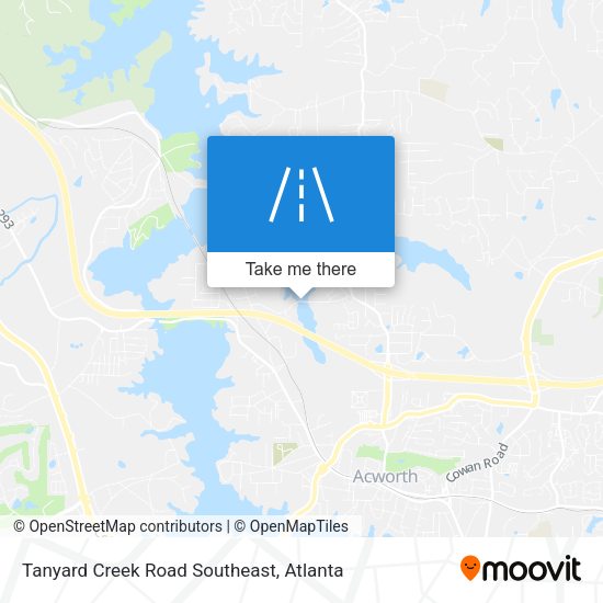Mapa de Tanyard Creek Road Southeast