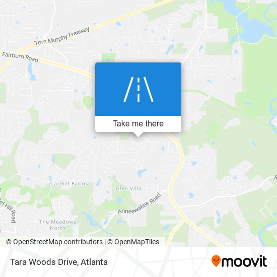 Tara Woods Drive map