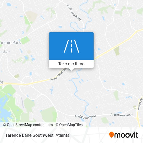 Tarence Lane Southwest map