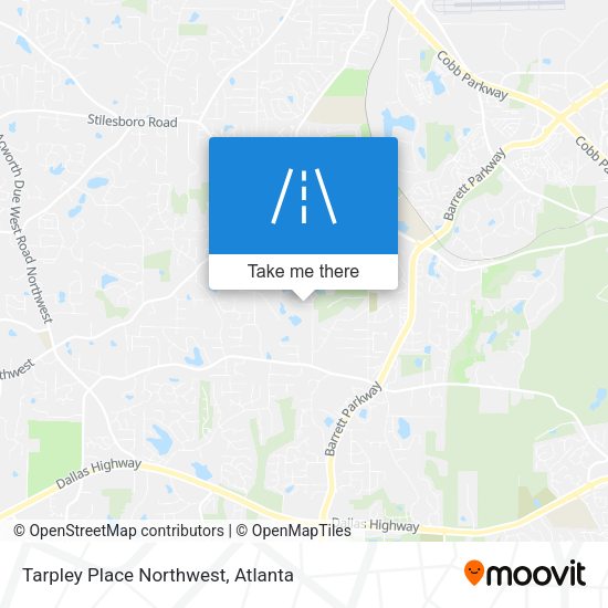 Mapa de Tarpley Place Northwest
