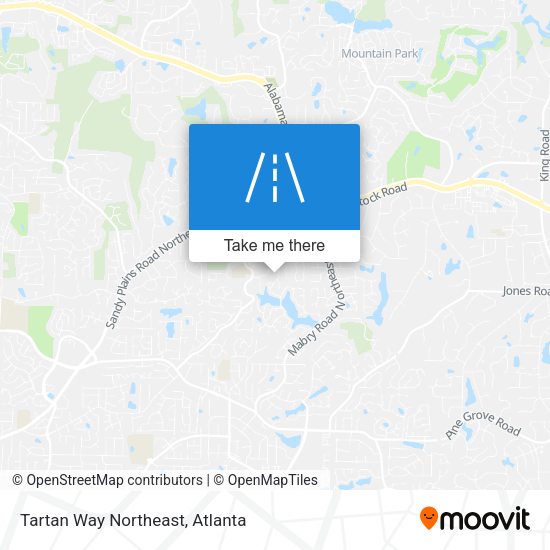 Tartan Way Northeast map