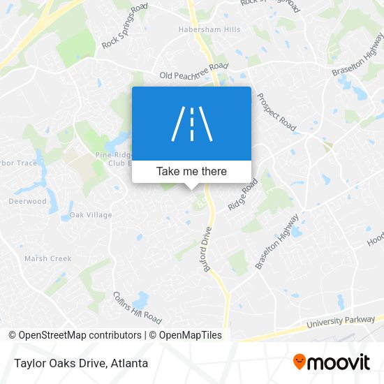Mapa de Taylor Oaks Drive
