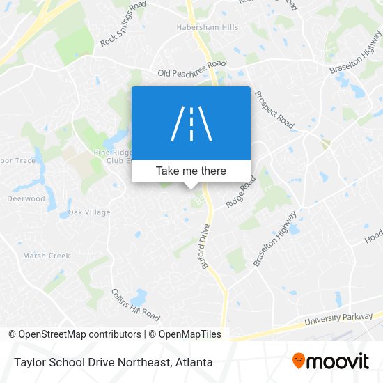 Taylor School Drive Northeast map