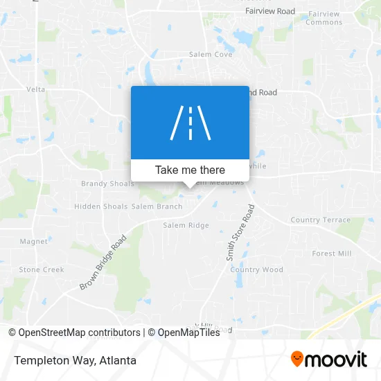 Templeton Way map