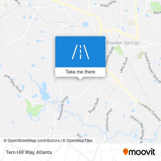 Tern Hill Way map