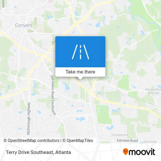 Terry Drive Southeast map