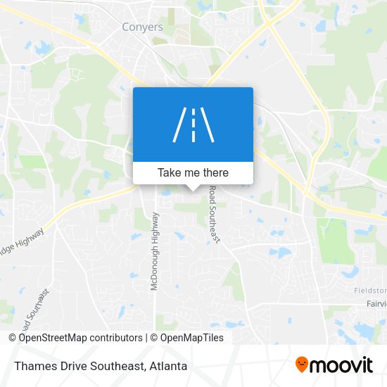 Thames Drive Southeast map