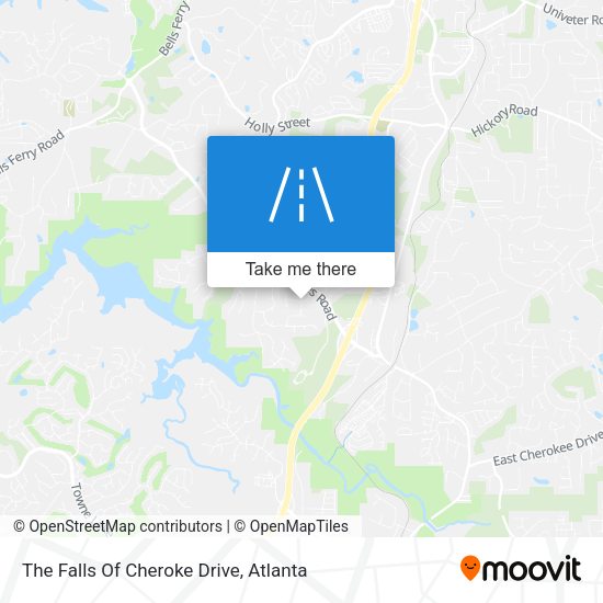 Mapa de The Falls Of Cheroke Drive