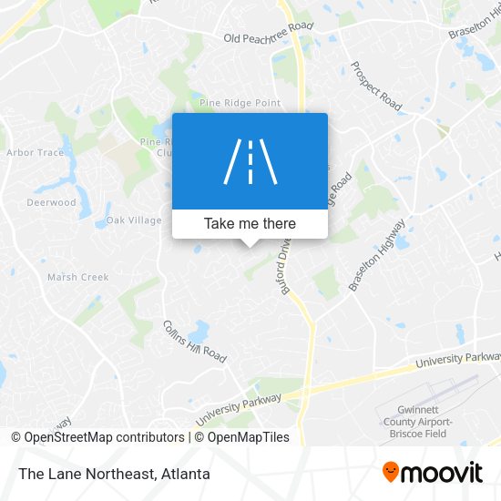 Mapa de The Lane Northeast