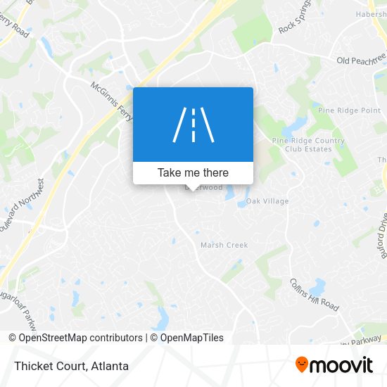 Mapa de Thicket Court