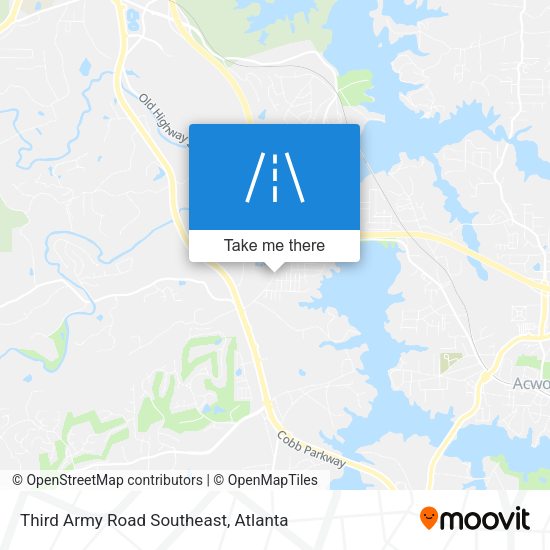 Third Army Road Southeast map