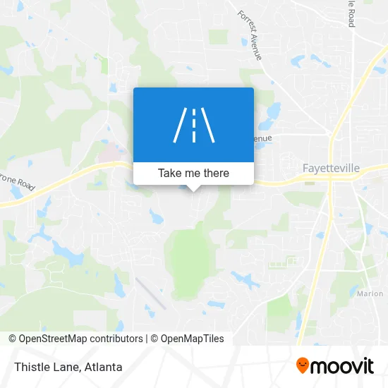Thistle Lane map