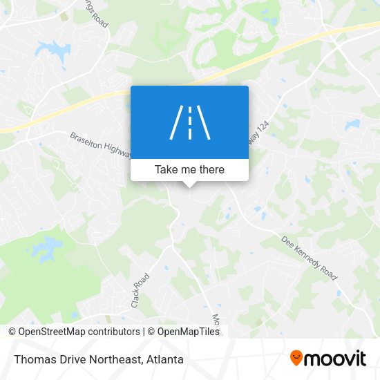 Mapa de Thomas Drive Northeast