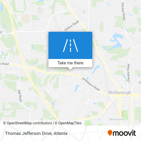 Mapa de Thomas Jefferson Drive