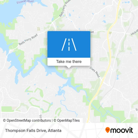 Thompson Falls Drive map