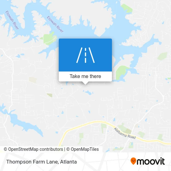 Thompson Farm Lane map