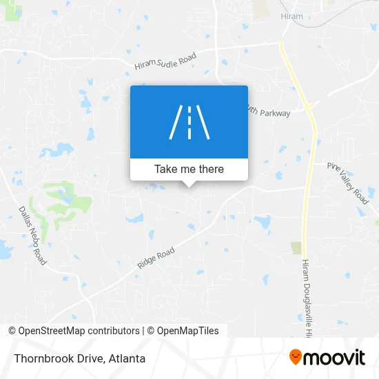Thornbrook Drive map