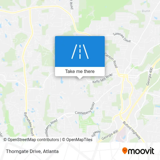 Thorngate Drive map