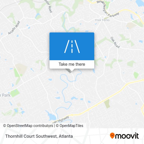 Thornhill Court Southwest map