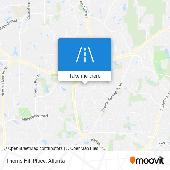 Mapa de Thorns Hill Place