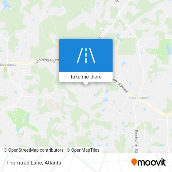 Mapa de Thorntree Lane