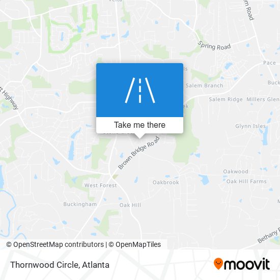 Thornwood Circle map