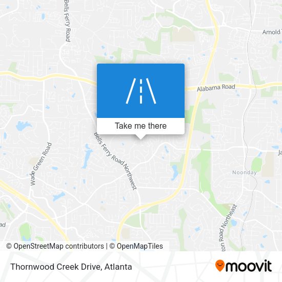 Thornwood Creek Drive map