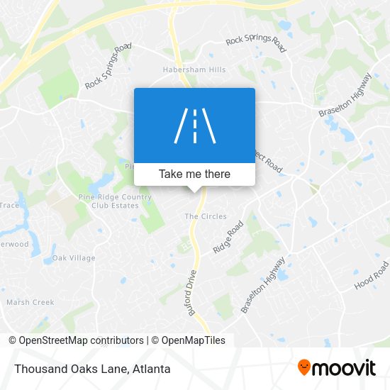 Mapa de Thousand Oaks Lane