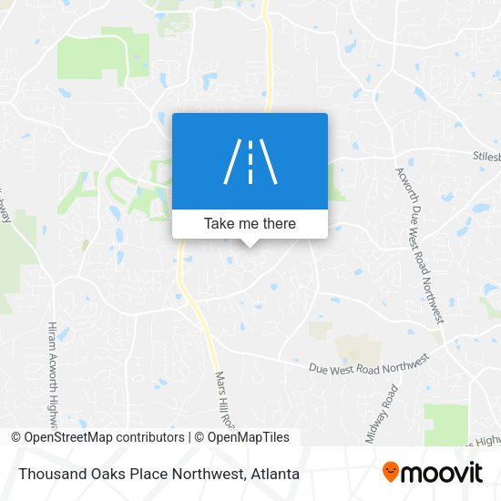 Thousand Oaks Place Northwest map