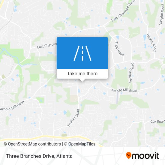 Three Branches Drive map