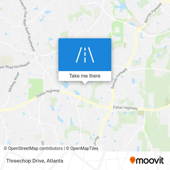 Threechop Drive map