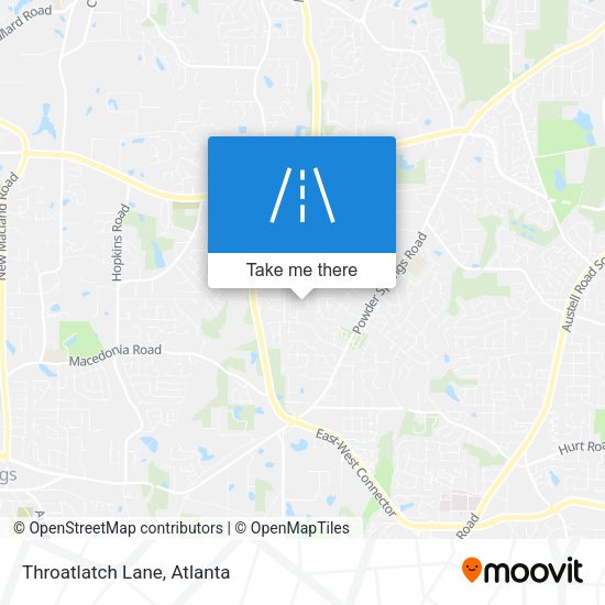 Mapa de Throatlatch Lane