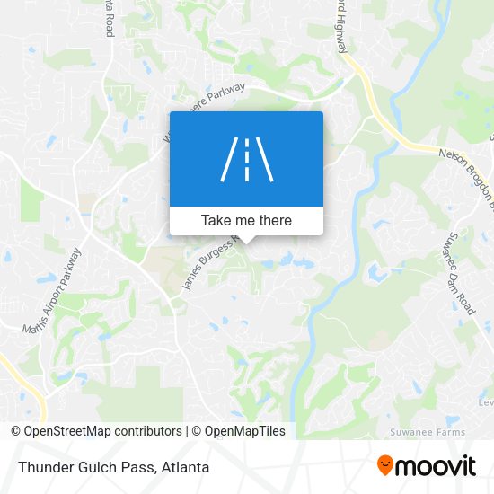 Mapa de Thunder Gulch Pass